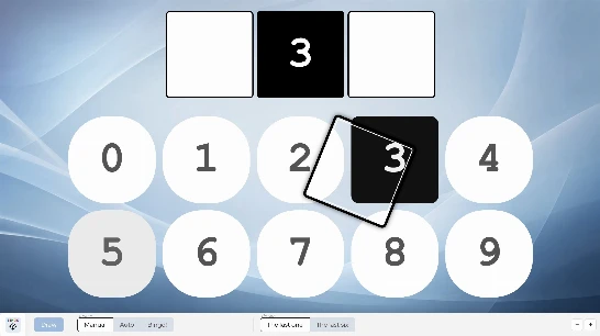 Bingo 75, numbers revealed full screen