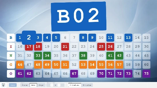 Bingo 75, the number all at once