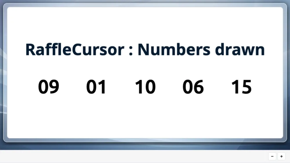 Numéros gagnants de trois tirages
